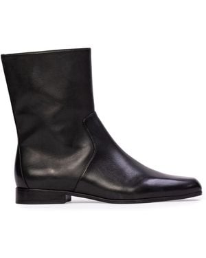 Black Suede Studio Aries Leather Boots - Black