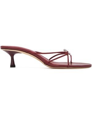 STUDIO AMELIA Pierre Leather Sandals - Red