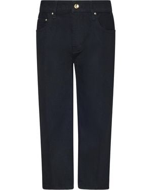 OSSOU Emberly Denim Pedal Pusher Shorts - Blue
