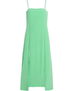 Kamperett Exclusive Theodora Silk Slip Dress - Green
