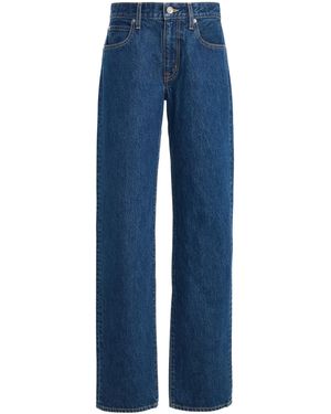 SLVRLAKE Denim Chloe Rigid Low-rise Straight-leg Jeans - Blue