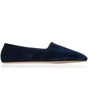 The Row Ponti Cotton Slippers - Blue