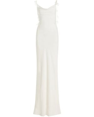 Cult Gaia Nymeria Stretch-Silk Gown - White