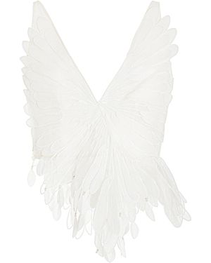 Zimmermann Rhythmic Embroidered Linen-silk Top - White
