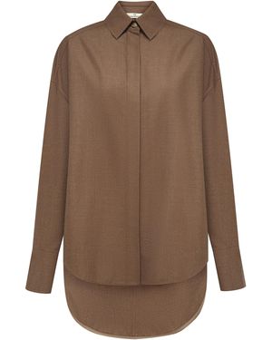 DI STAVNITSER Heidi Wool Shirt - Brown