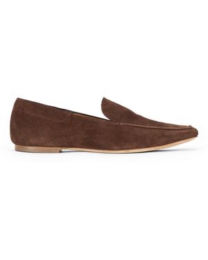 STAUD Becks Suede Loafers - Brown