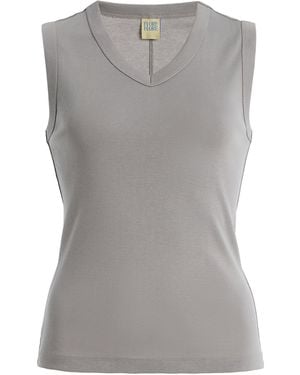 Flore Flore Jill Cotton Tank Top - Grey