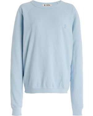 ÉTERNE Sonny Oversized Cotton Sweatshirt - Blue