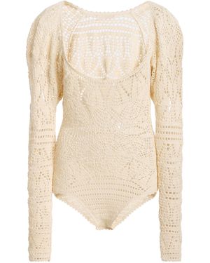 Ulla Johnson Josephine Scoop-Neck Knit Cotton Bodysuit - Natural