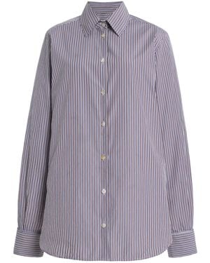 AMIYA Britannia Cotton Shirt - Purple
