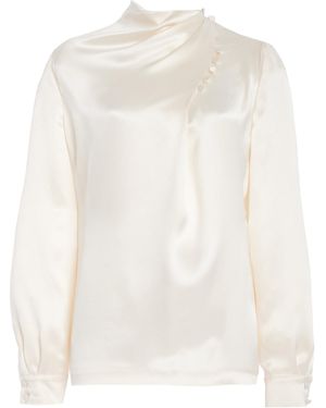 Gabriela Hearst Marcelina Silk Top - White