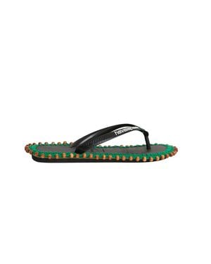 Tresser X Havaianas Avaia Wood-Beaded Rubber Sandals - Green