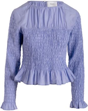 Merlette Cielo Cotton Voile Top - Blue
