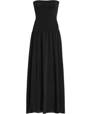 Eres Oda Strapless Jersey Maxi Dress - Black