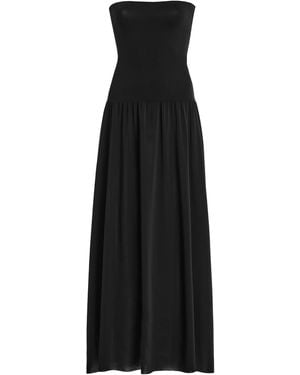 Eres Oda Strapless Jersey Maxi Dress - Black