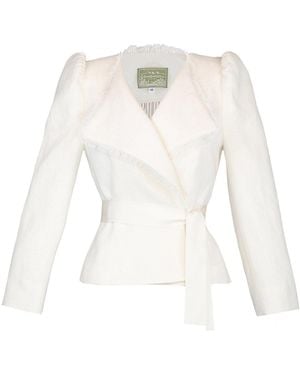 Lena Hoschek Adelaide Linen Jacket - Natural