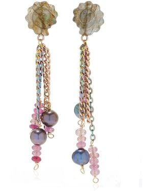 Joie Santorini Sunset Pearl; Seashell Earrings - White
