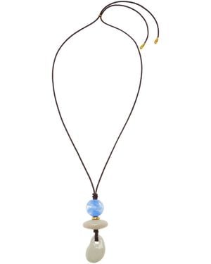 Lizzie Fortunato Museo Cord Ii Necklace - Blue