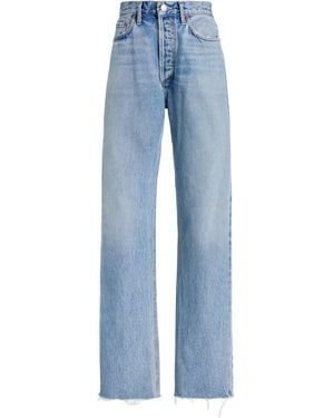 Agolde Lana Rigid Mid-rise Straight-leg Jeans - Blue