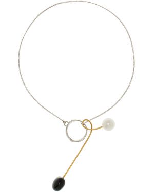 Dries Van Noten Plated Pearl Necklace - Metallic