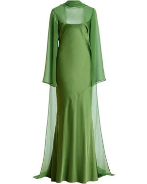Significant Other Exclusive Devlyn Sheer-Overlay Gown - Green