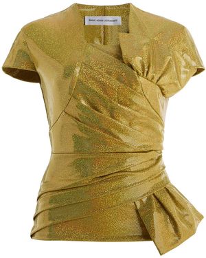 Marie Adam-Leenaerdt Bolero Dress All In Glittered Top - Green