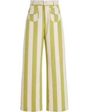 La Veste Exclusive Parasol Cotton Trousers - Yellow