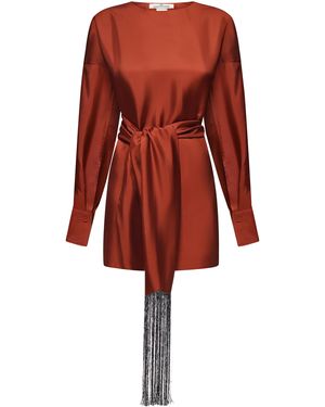 DI STAVNITSER Reversible Silk Blouse - Red