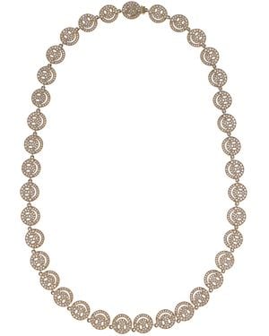 Sydney Evan 14K Happy Face Diamond Necklace - Metallic