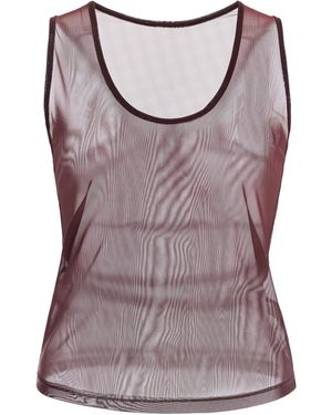 Ay Que Calor Exclusive La Isla Grazia Mesh Midi Skirt Set - Purple