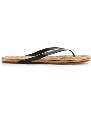 Christopher Esber Palma Raffia Flip Flop Sandals - White