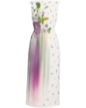 Erdem Printed Maxi Dress - White