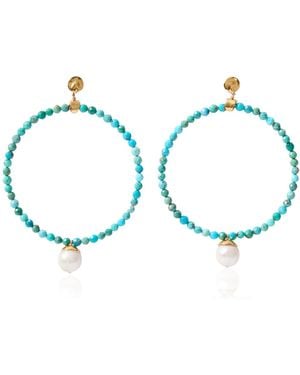 Chan Luu Xl Tide Hoop Earrings - Blue