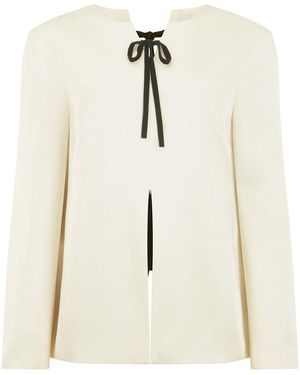 Harris Tapper Loin Satin Faille Top - Natural