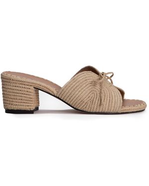 Odissi Odett Rafia Sandals - Natural