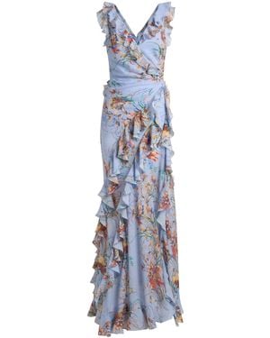 Etro Ruffled Maxi Dress - Blue