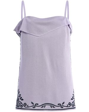 High Sport Jess Knit Top - Purple