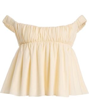 Tae Park Cotton Babydoll Top - Natural