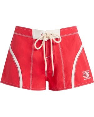 Made Some Nylon Micro Shorts - Red