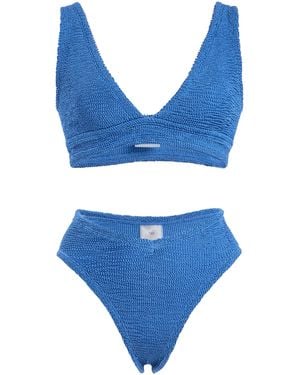 Hunza G Angel Seersucker Bikini - Blue