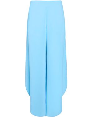 Alaïa Curved-seam Stretch-cady Pants - Blue