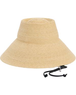 Janessa Leone Suni Raffia Straw Bucket Hat - Natural