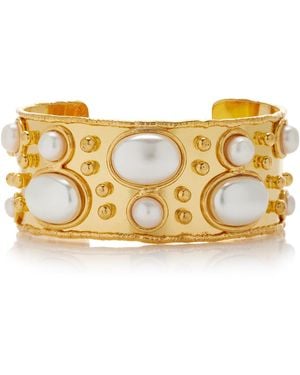 Sylvia Toledano Byzantine 22k Gold-plated Pearl Cuff - Metallic