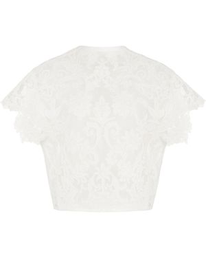 Giambattista Valli Lace Top - White