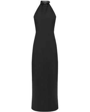 FFORME Silke Halterneck Apron Dress - Black