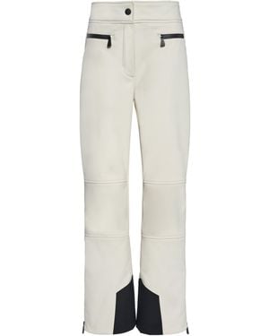 Moncler Tech-Poplin Ski Trousers - White