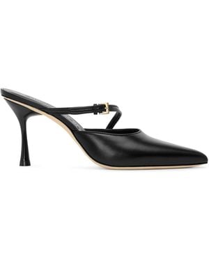 STUDIO AMELIA Alto Leather Mules - Black