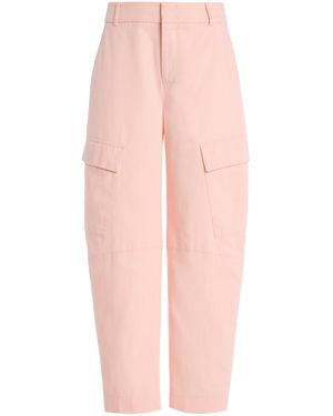 Another Tomorrow Exclusive Cargo Trousers - Pink