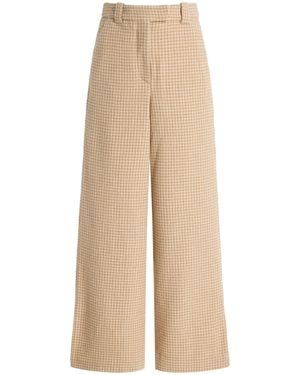 By Malene Birger Cimas Mid-Rise Wide-Leg Trousers - Natural