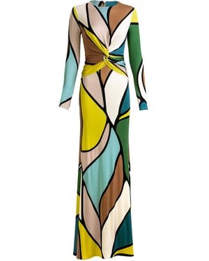 Silvia Tcherassi Lucian Twisted Jersey Maxi Dress - White